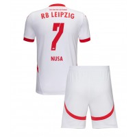 Dječji Nogometni Dres RB Leipzig Antonio Nusa #7 Domaci 2024-25 Kratak Rukav (+ Kratke hlače)